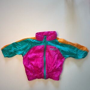 Vintage Weebok by Reebok Colorblock Windbreaker Jacket 12M